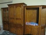 6pc Thomasville Bookcase Bar Sectional Wall Unit