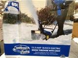 Lot including -
gardman seed feeder snoe joe ultra 13.5 amp 18" electric snow thrower with light
weber flavorizer porcelain enameled flavorized bars
salt dogg walk behind spreader
sun cast swivel hose hideaway
with $4870.00 ESTIMATED total retail value. View lot here http://bidonfusion.com/m/lot-details/index/catalog/2206/lot/234261/