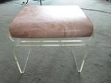 1960 Lucite vanity bench