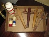 Barber Bank  and 2 shaving brushes + beer stoppers