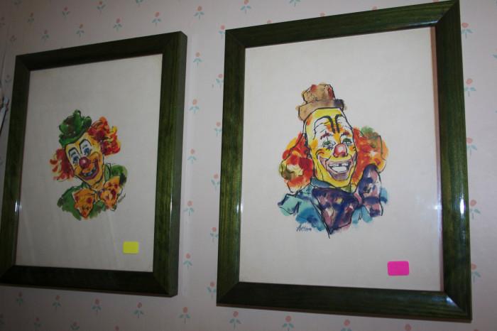 Two watercolors, signed "Axelrod"