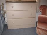 dove grey three drawer chest