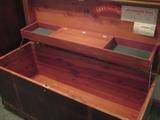 interior shot of vintage Lane cedar chest