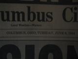 dateline from D-Day newspaper, "The Columbus Citizen" 
