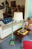 Jadeite floor lamp
