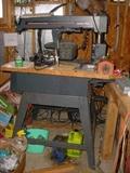 Large radial arm saw