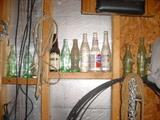 many old soda and other bottles
