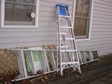 Several ladders