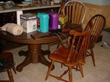 Large kitchen table with chairs