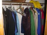 much old men's clothes, tuxedo's, woolen overcoat, etc.