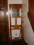 Beautiful antique oak hall tree with umbrella holders