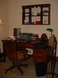 Beautiful old desk and bankers chair