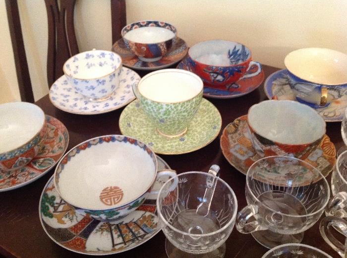 Antique teacups