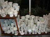 There is so much milk glass - early to more current, some painted, gold gilt, lace edge, etc. We really hope to find a lucky milk glass collector :)
