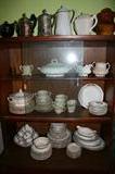 Lots of nice china pieces, some monogram...