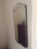 Antique Mirror with Floral Beveling