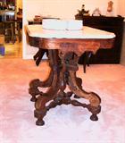 Eastlake table w/ marble top