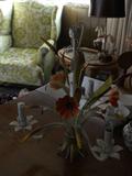 Vintage Tole ware Chandelier
