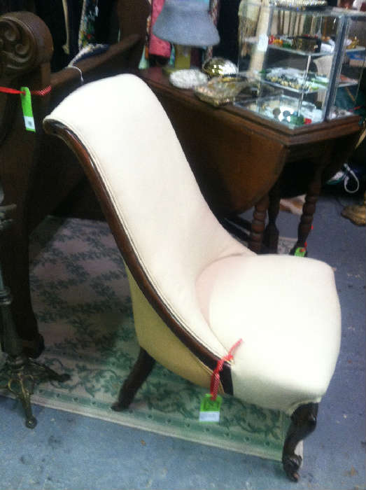 English slipper chair