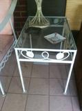 Set of wrought iron end tables