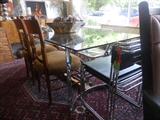Milo Baughman table, glass and chrome