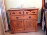Antique deco oak cabinet