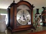 Bulova wind up mantel clock.  1970's