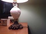 Milk glass lamp