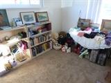 Books, purses, artwork, toys, scarves, clothes