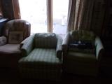 Fair amount of upholstered chairs and two loveseats are available.
