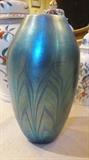 Signed Art Glass Vase 