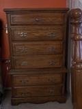 Chest of drawers: 59" height, 35" wide, 18" deep