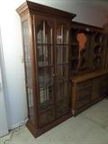Mirrored display cabinet: 6ft. 6" tall, 32" wide, 13" deep