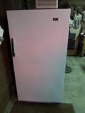 Lowe's 15 cubic foot freezer; brand is Holiday
