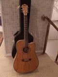 Washburn D-46CE acoustic/electric and hardshell cale - the guitar is like new - excellent condition