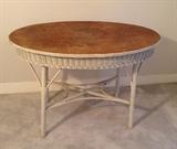 Vintage wicker table - 42" long