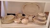 Eggshell Nautilus dishes - service for 7 + serving pieces (42 pieces total)