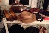 A few more vintage goodies: alligator stilettos & purse, awesome hat with velvet bow...