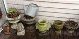 Cement garden planters & ornaments