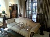 Pair of matching Colonial revival sofas