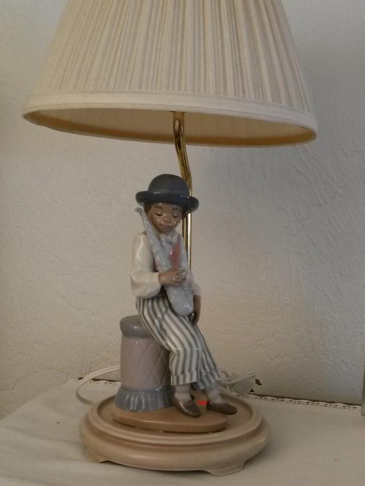 Lladro on lamp
