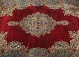 58  - Close up of Palatial Persian Kerman Rug   W.11 ft. 9 in. , L. 17 ft. 8 in.