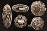 153  - Five pieces of small cut glass