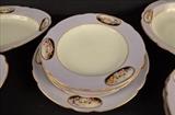 163  - 10 piece set of old Paris dinnerware.