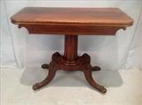 179  - Tilt  top checker table or  fire screen in excellent condition, 42  in. T, 23 in. D.