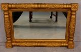 262  - Gold  Victorian hanging mirror, 28 in. x 19 in.
