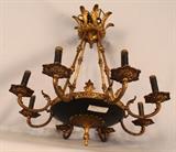 310 - French empire 8 light chandelier, 24 in. T, 23 in. w.