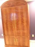 This Henredon Entertainment Unit has flanking bookcases that match. Beautiful in any room.