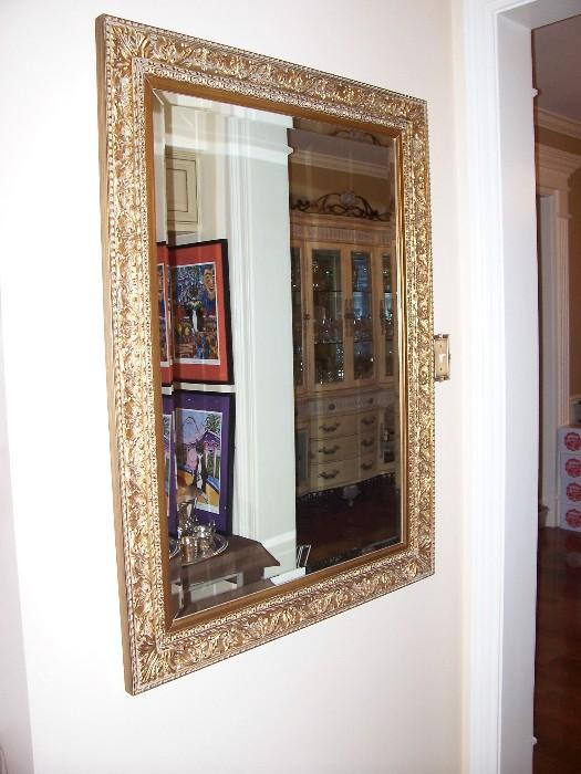 One of several lovely beveled mirrors....