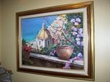 Italian scene on canvas....